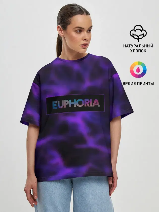 Женская футболка оверсайз