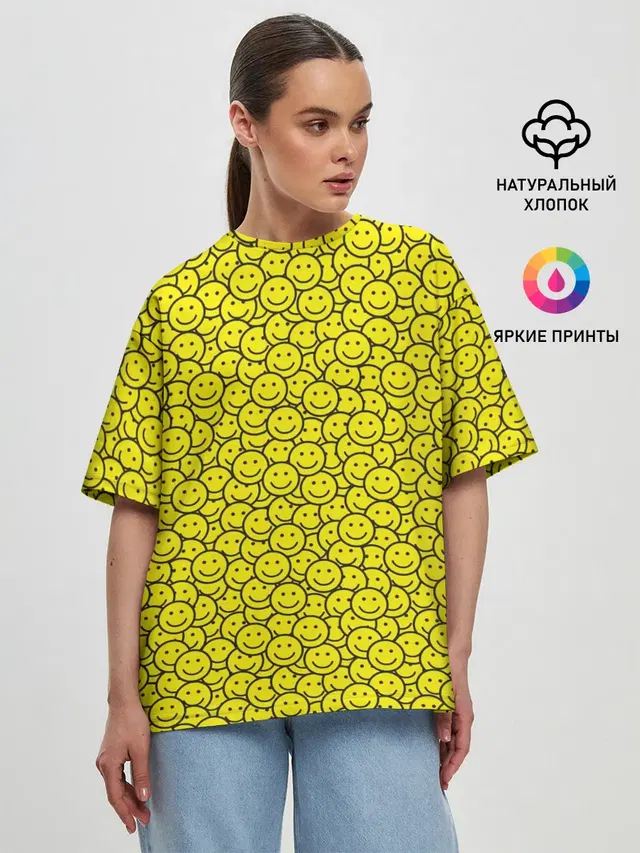 Женская футболка оверсайз