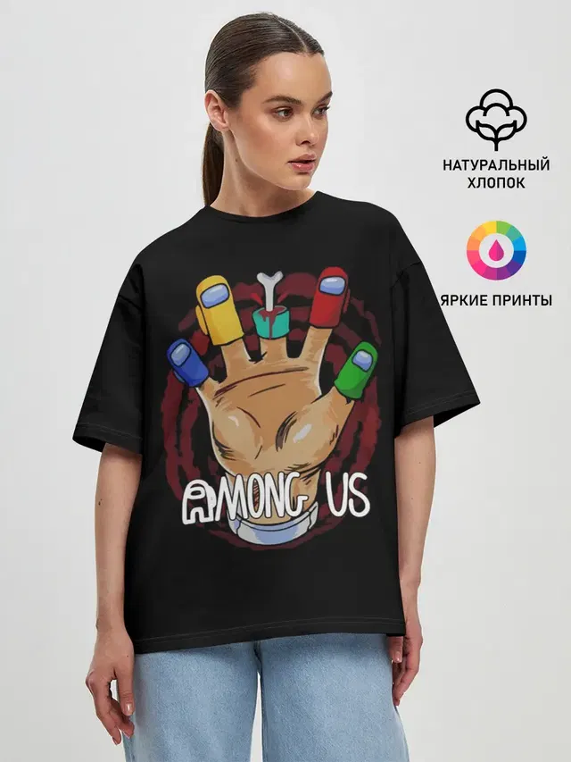 Женская футболка оверсайз
