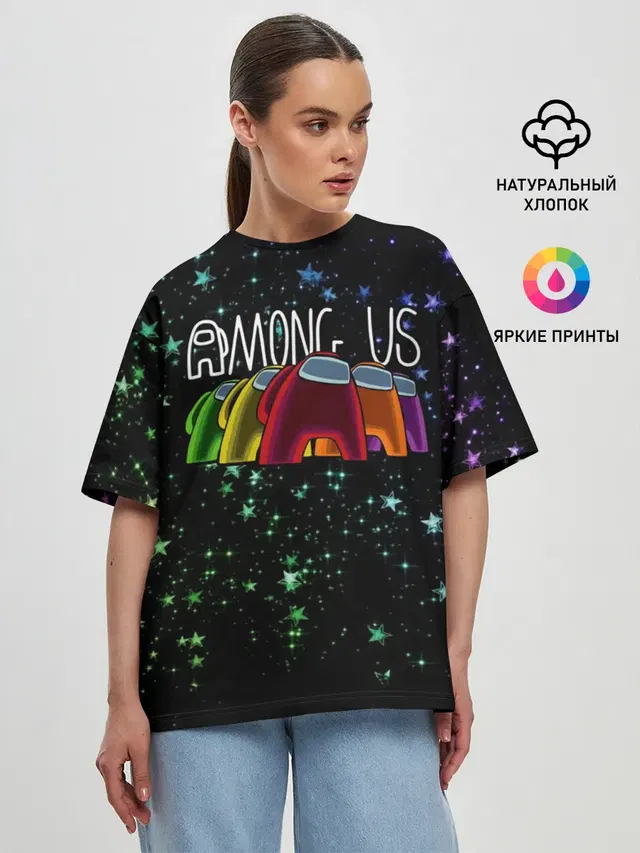Женская футболка оверсайз