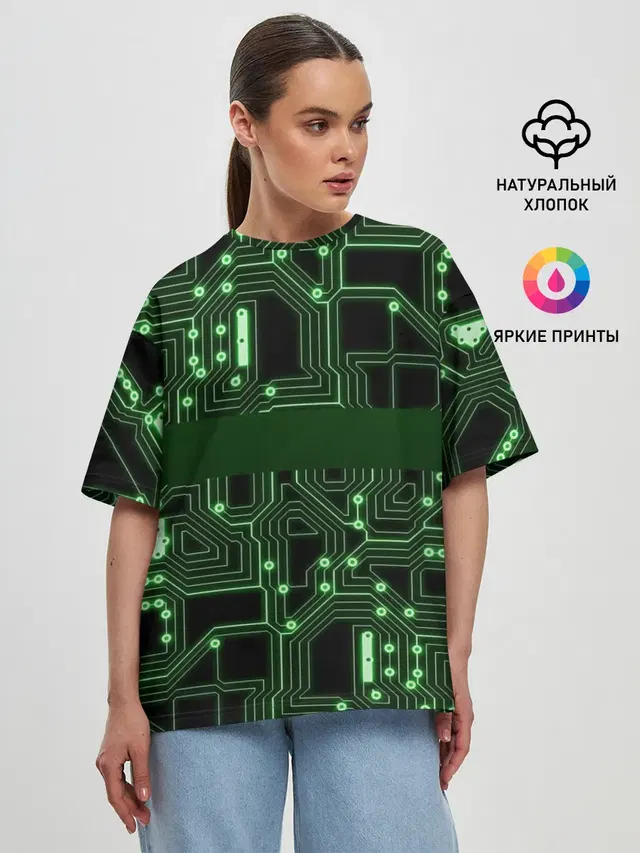 Женская футболка оверсайз