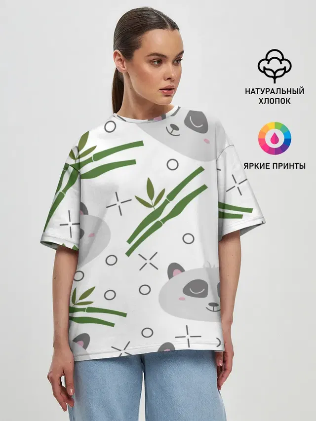 Женская футболка оверсайз