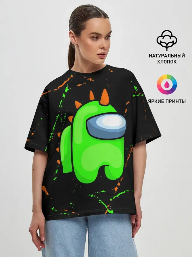 Женская футболка оверсайз