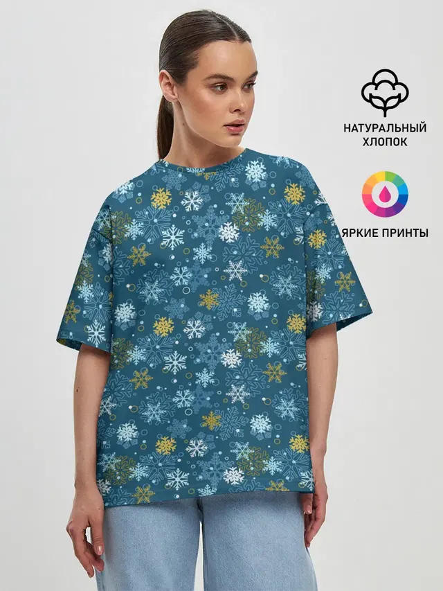 Женская футболка оверсайз