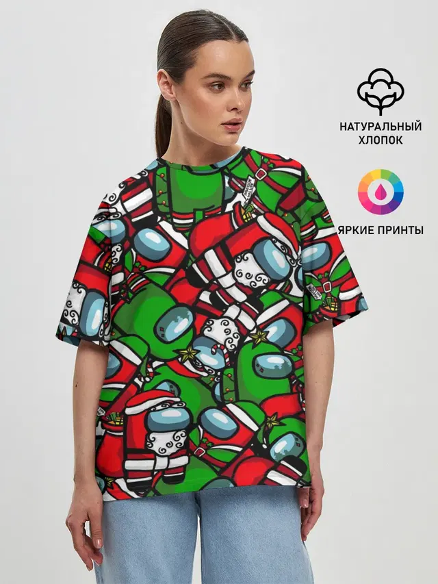 Женская футболка оверсайз