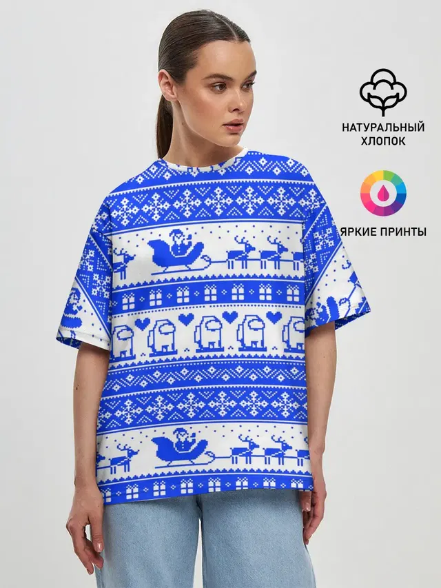 Женская футболка оверсайз