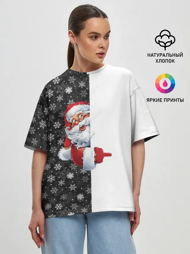 Женская футболка оверсайз