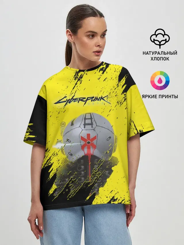 Женская футболка оверсайз