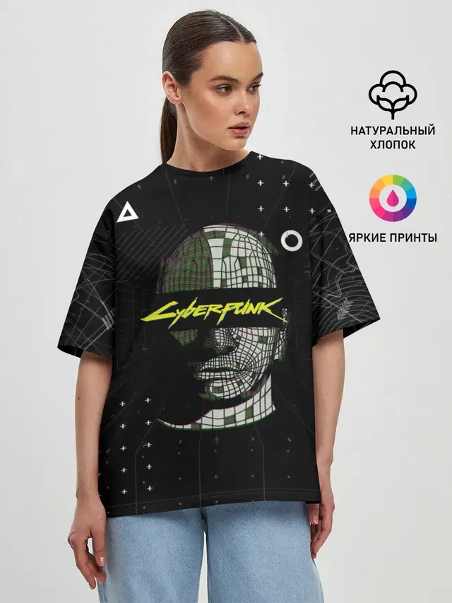 Женская футболка оверсайз