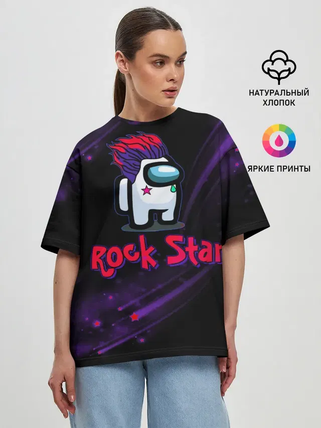 Женская футболка оверсайз