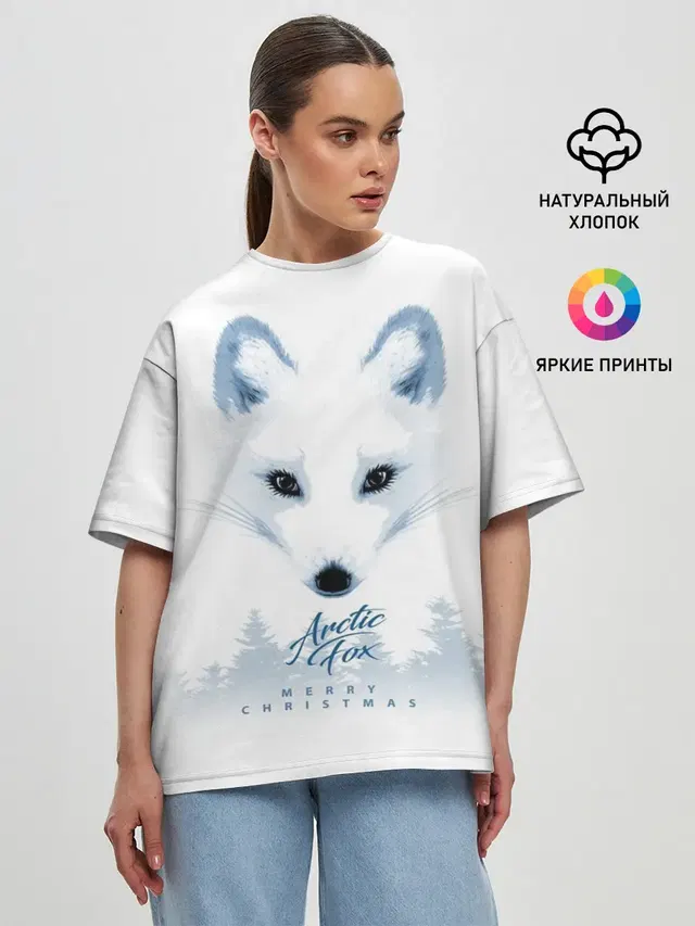 Женская футболка оверсайз