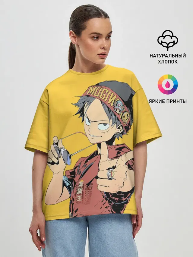 Женская футболка оверсайз