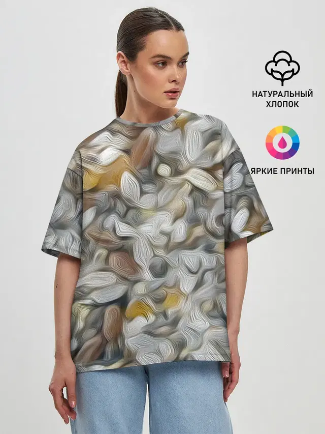Женская футболка оверсайз