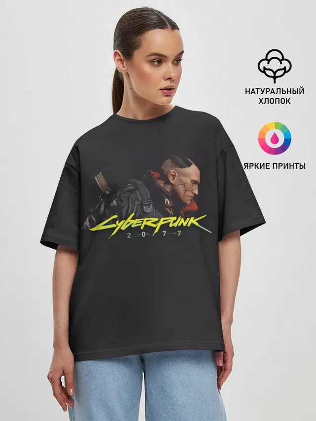 Женская футболка оверсайз