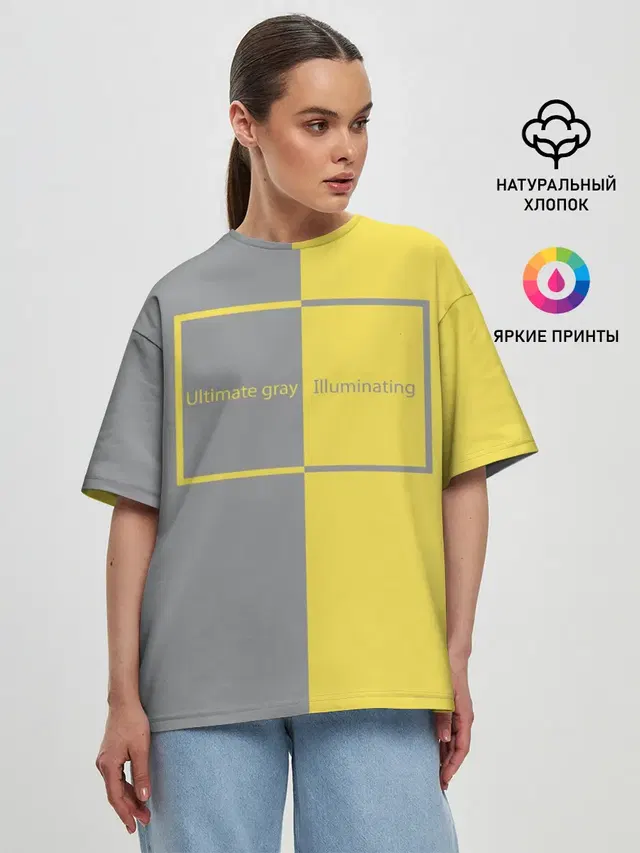 Женская футболка оверсайз