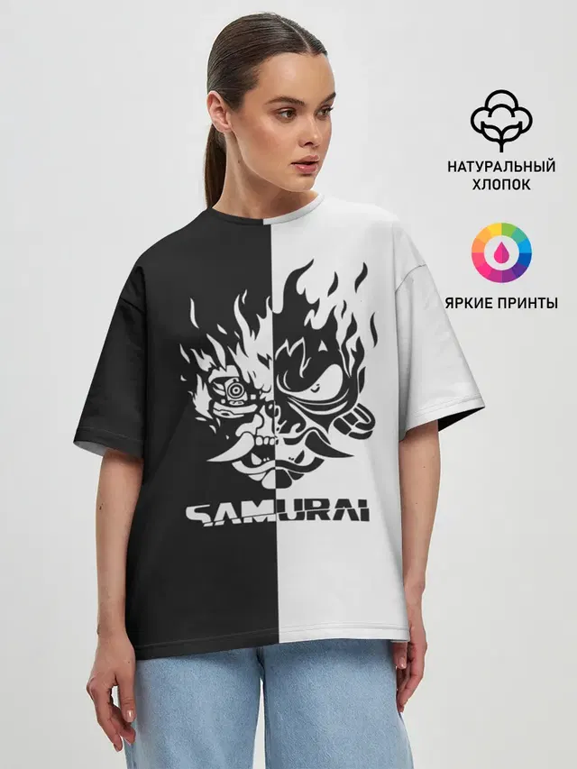 Женская футболка оверсайз