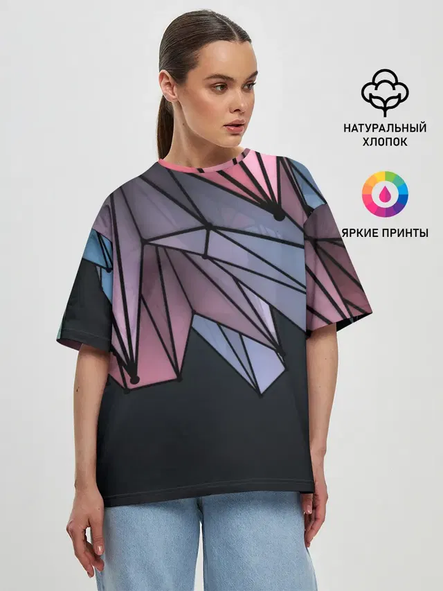 Женская футболка оверсайз