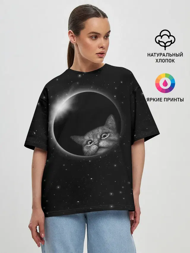 Женская футболка оверсайз