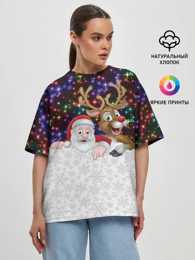 Женская футболка оверсайз