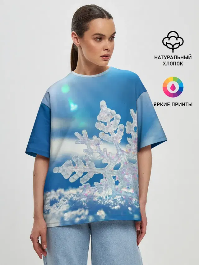 Женская футболка оверсайз