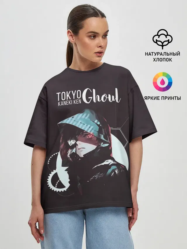 Женская футболка оверсайз