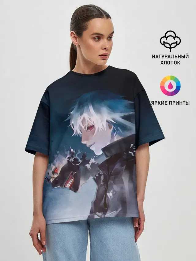 Женская футболка оверсайз
