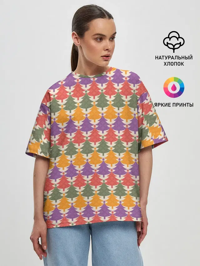 Женская футболка оверсайз