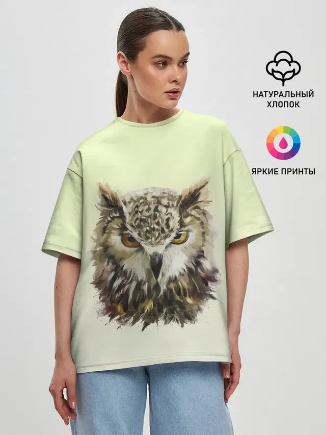 Женская футболка оверсайз
