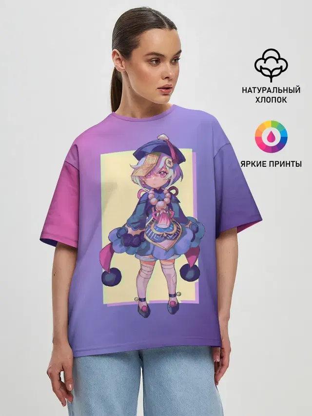 Женская футболка оверсайз