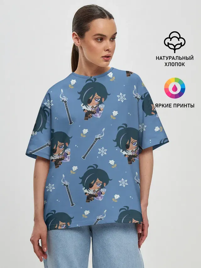 Женская футболка оверсайз