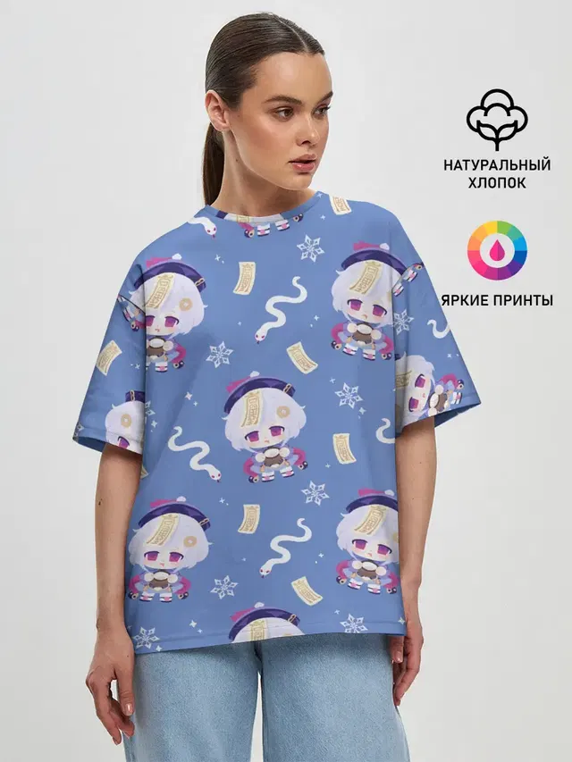 Женская футболка оверсайз