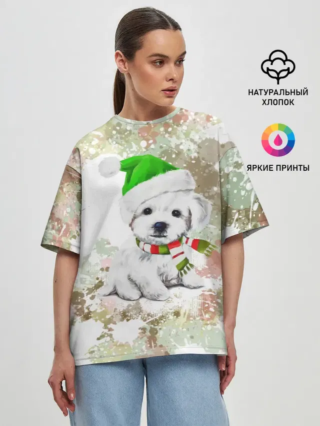 Женская футболка оверсайз