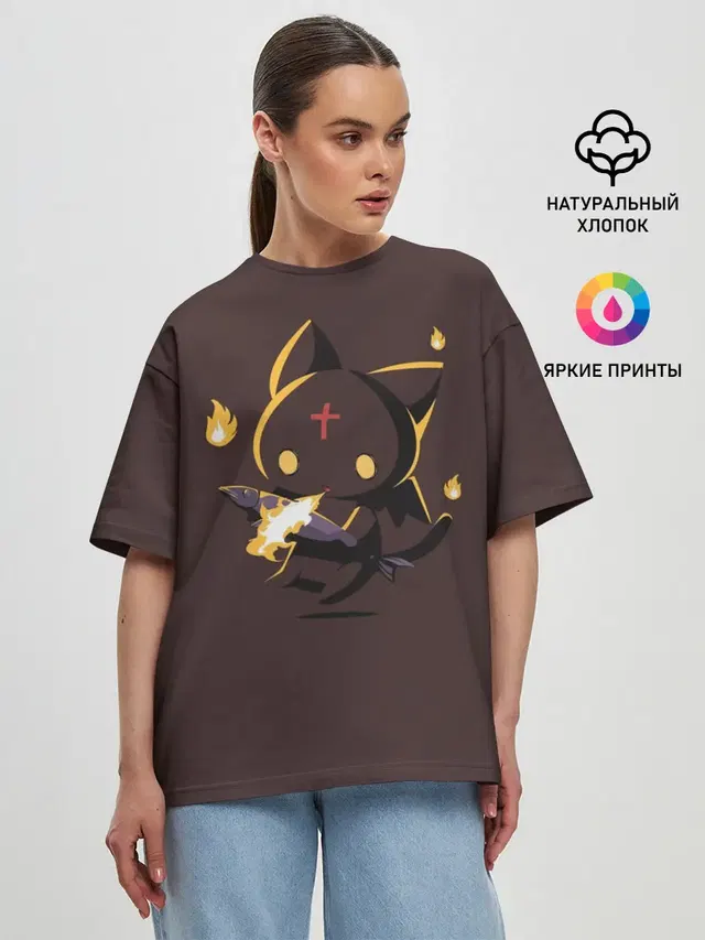 Женская футболка оверсайз