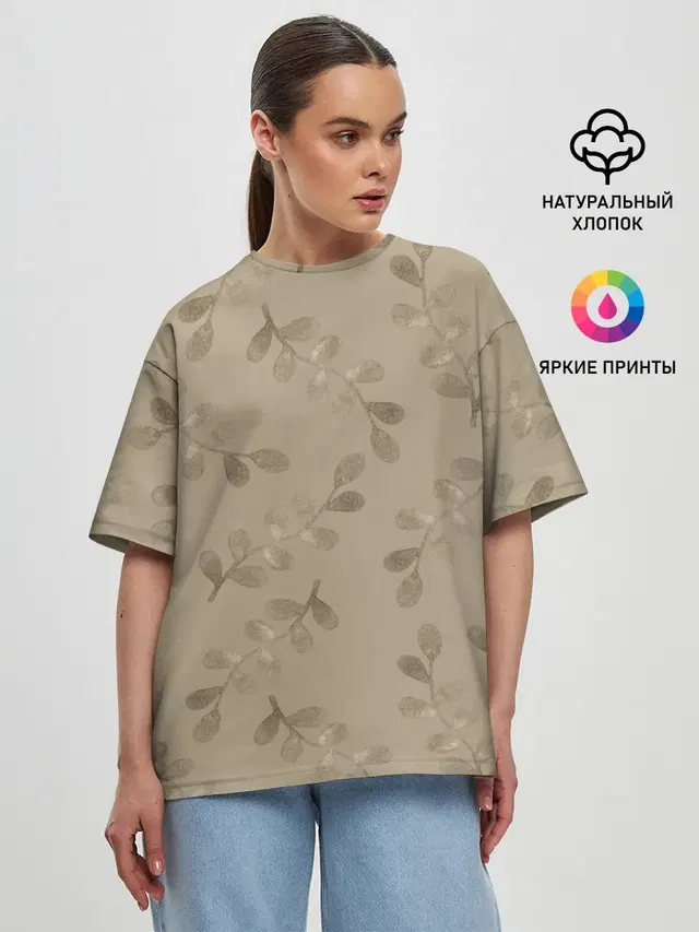 Женская футболка оверсайз