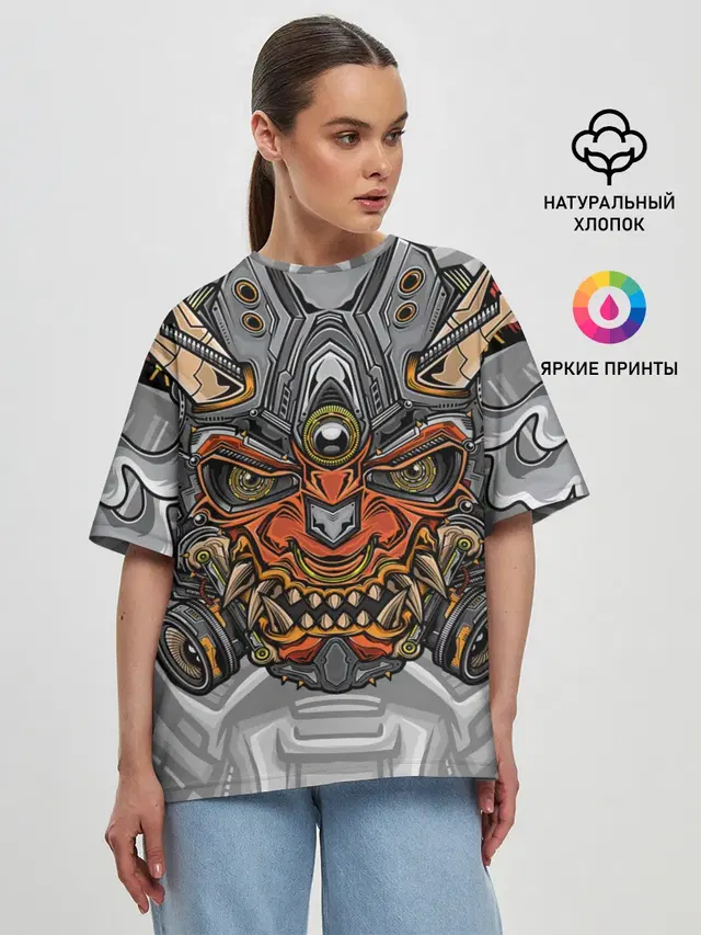 Женская футболка оверсайз