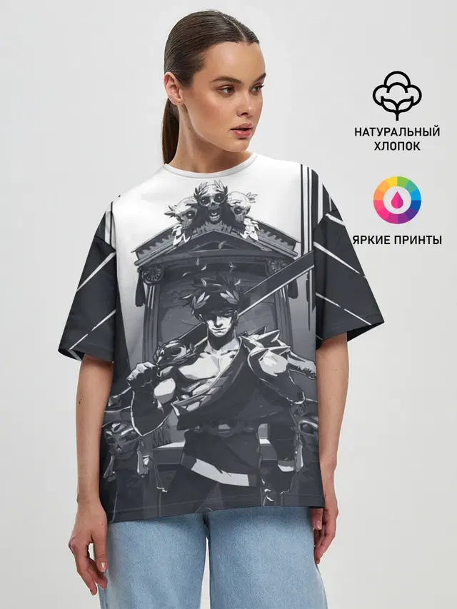 Женская футболка оверсайз