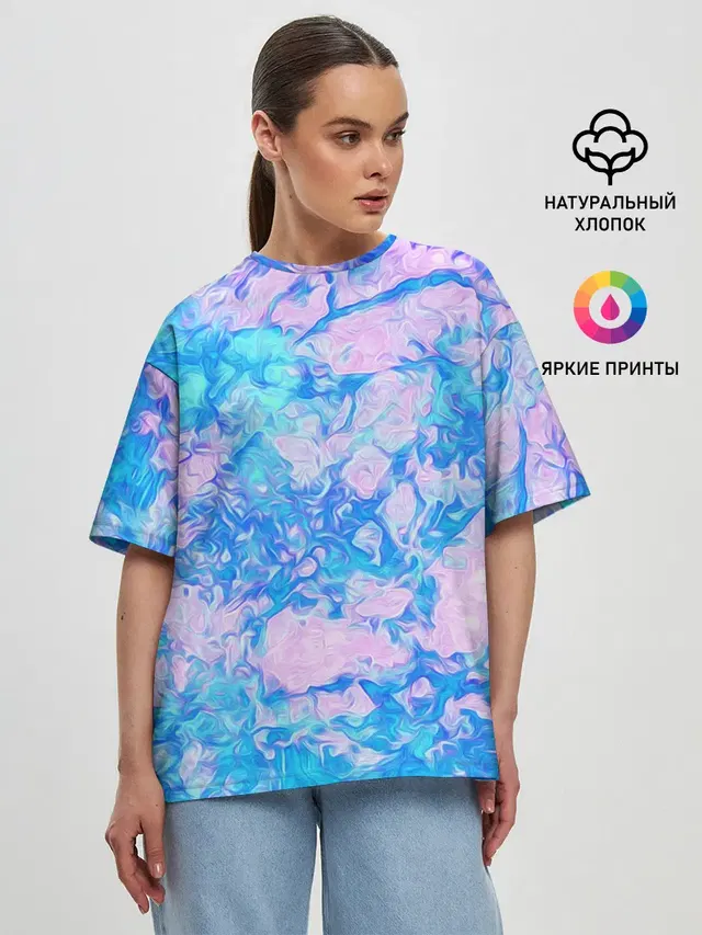 Женская футболка оверсайз
