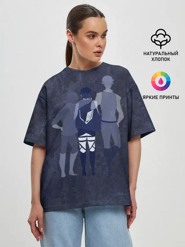 Женская футболка оверсайз