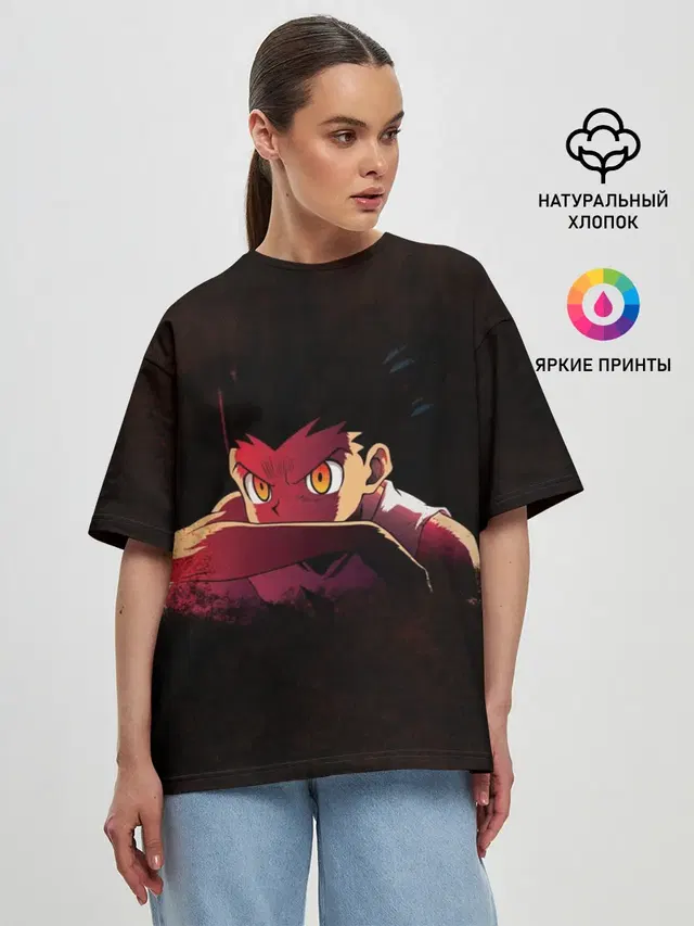 Женская футболка оверсайз
