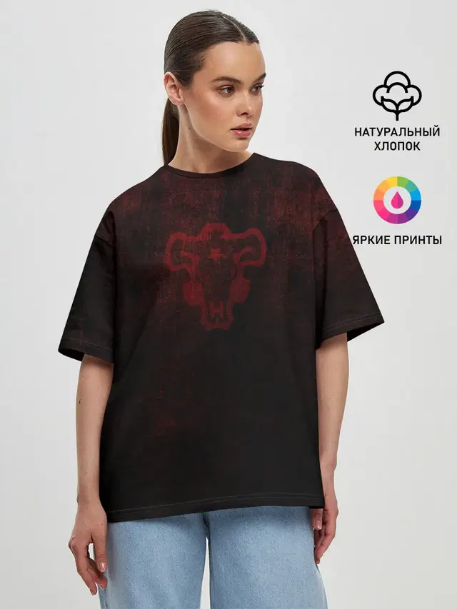 Женская футболка оверсайз