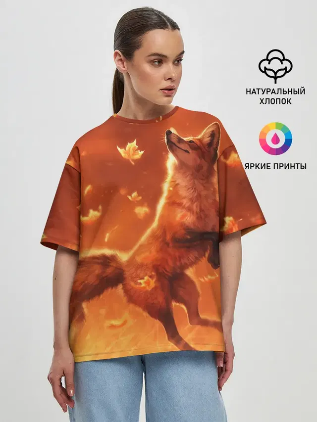 Женская футболка оверсайз