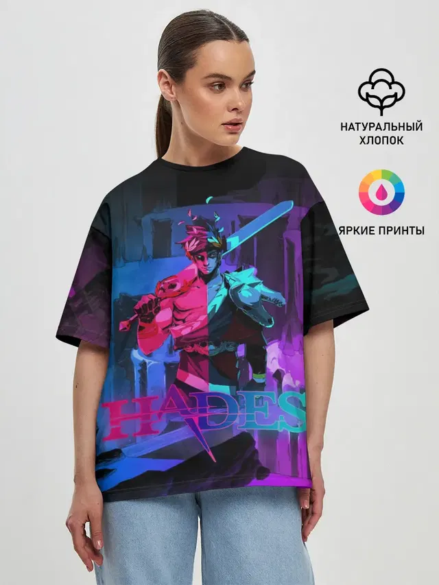 Женская футболка оверсайз