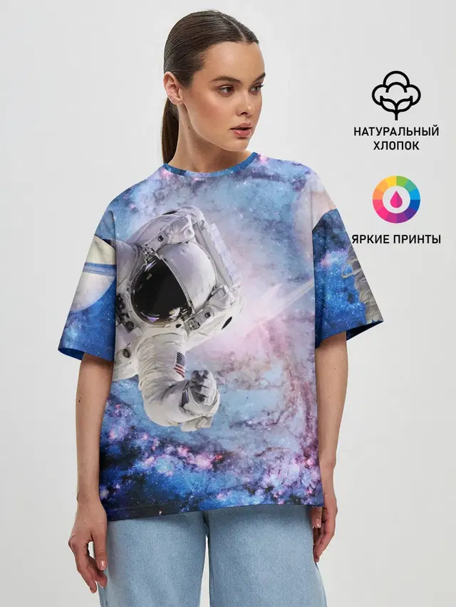 Женская футболка оверсайз