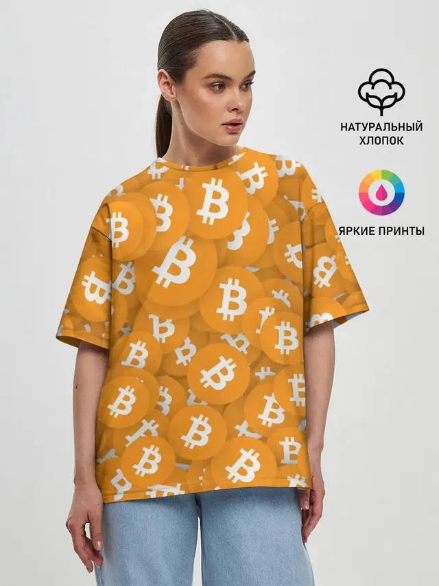 Женская футболка оверсайз