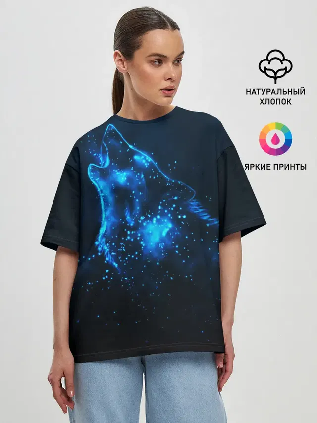 Женская футболка оверсайз