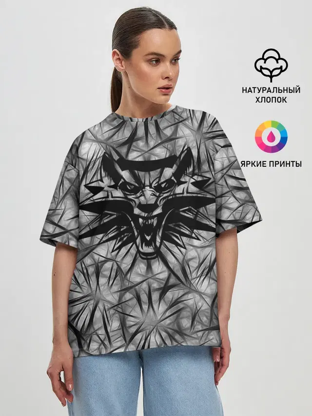 Женская футболка оверсайз