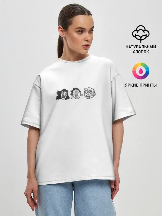 Женская футболка оверсайз