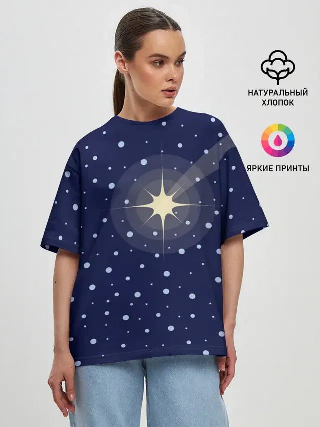 Женская футболка оверсайз