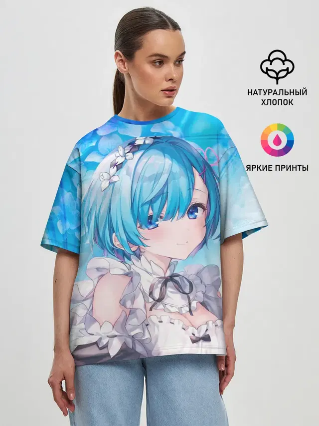 Женская футболка оверсайз