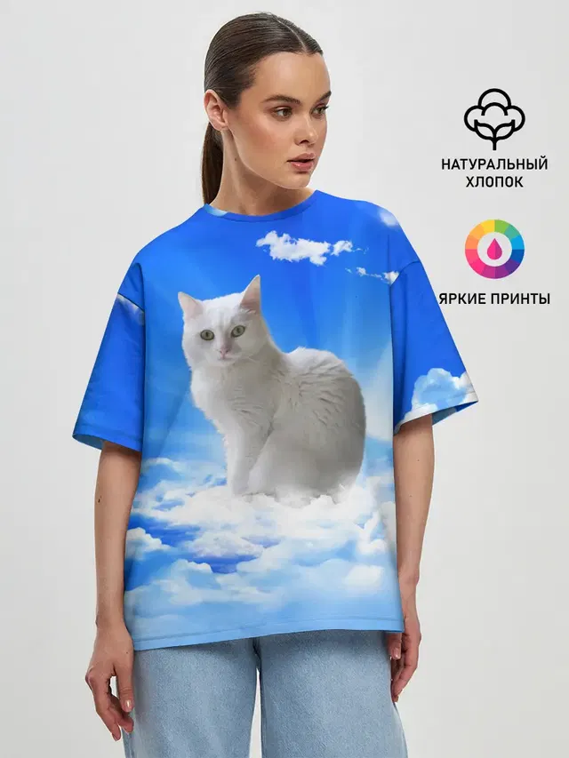 Женская футболка оверсайз